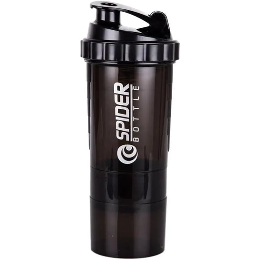 3 Layers Shaker Protein Bottle Powder Shake Cup Water Bottle Plastic Mixing Cup Body Building Exercise Bottle
