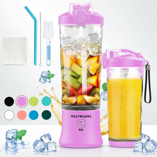 Portable 6-Blade Power Blender – 270W High-Speed Smoothie & Shake Maker
